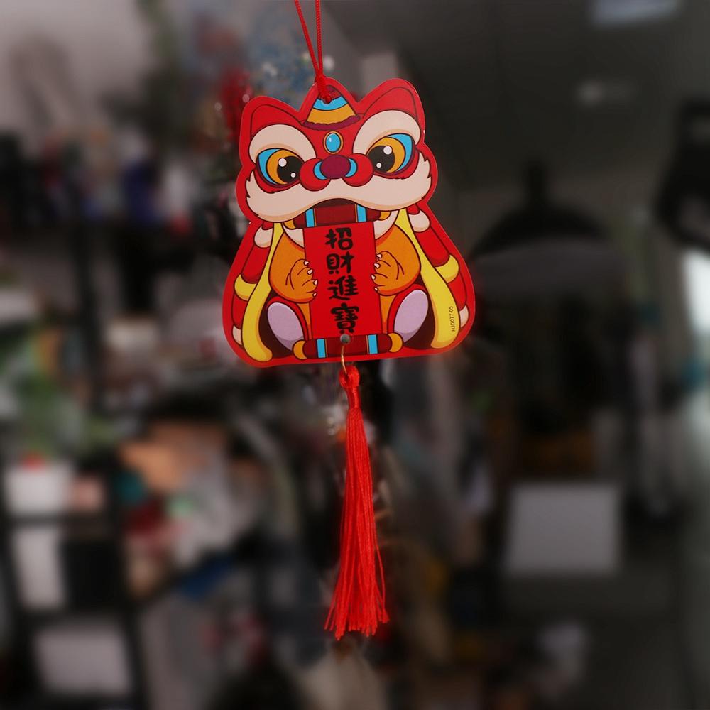 6pcs/set Paper Potted Plant Pendant Tassel Lunar Year Tree Pendant Spring Festival Decorations