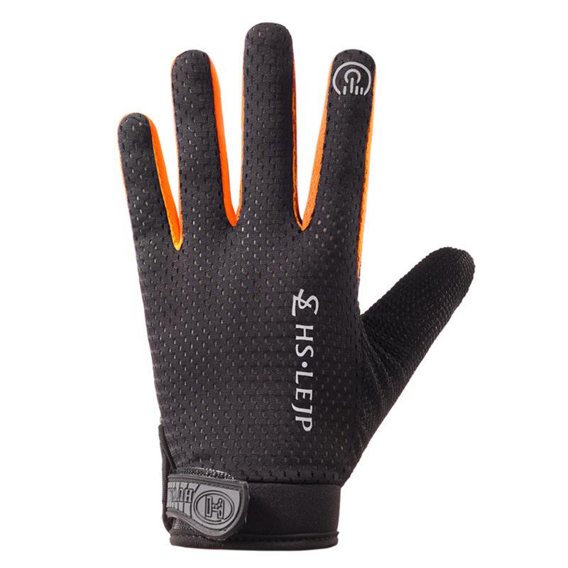 Cycling Gloves All Fingers for Men and Women Breathable Sunscreen Touch Screen Outdoor Frisbee Sports Non Slip Fitness Summer Gloves