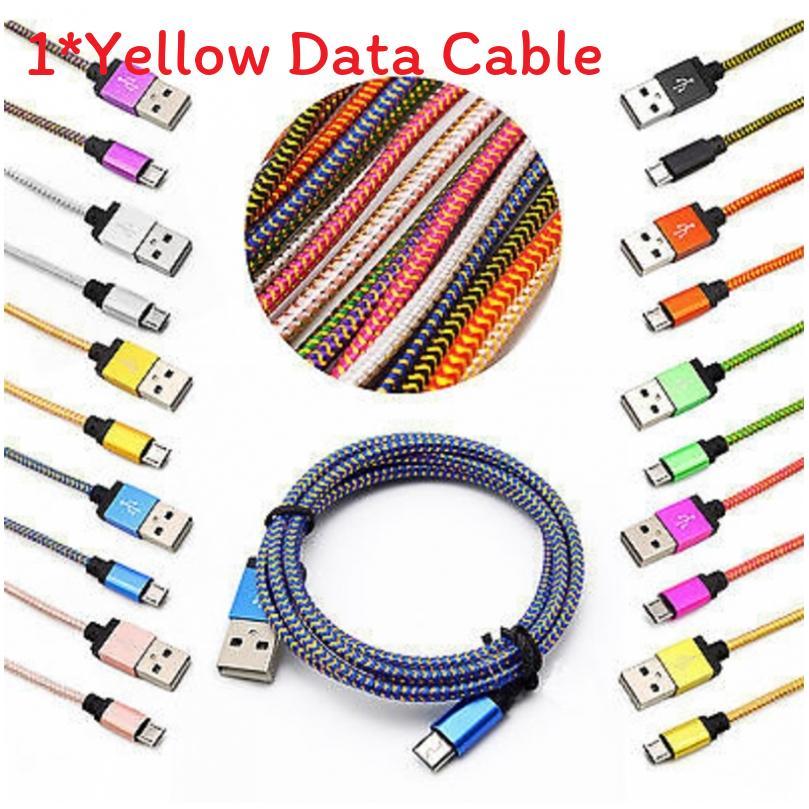 Android Micro Usb Charging Cable With Durable Nylon Braided Material For Smartphone Data Transfer And Fast Charging