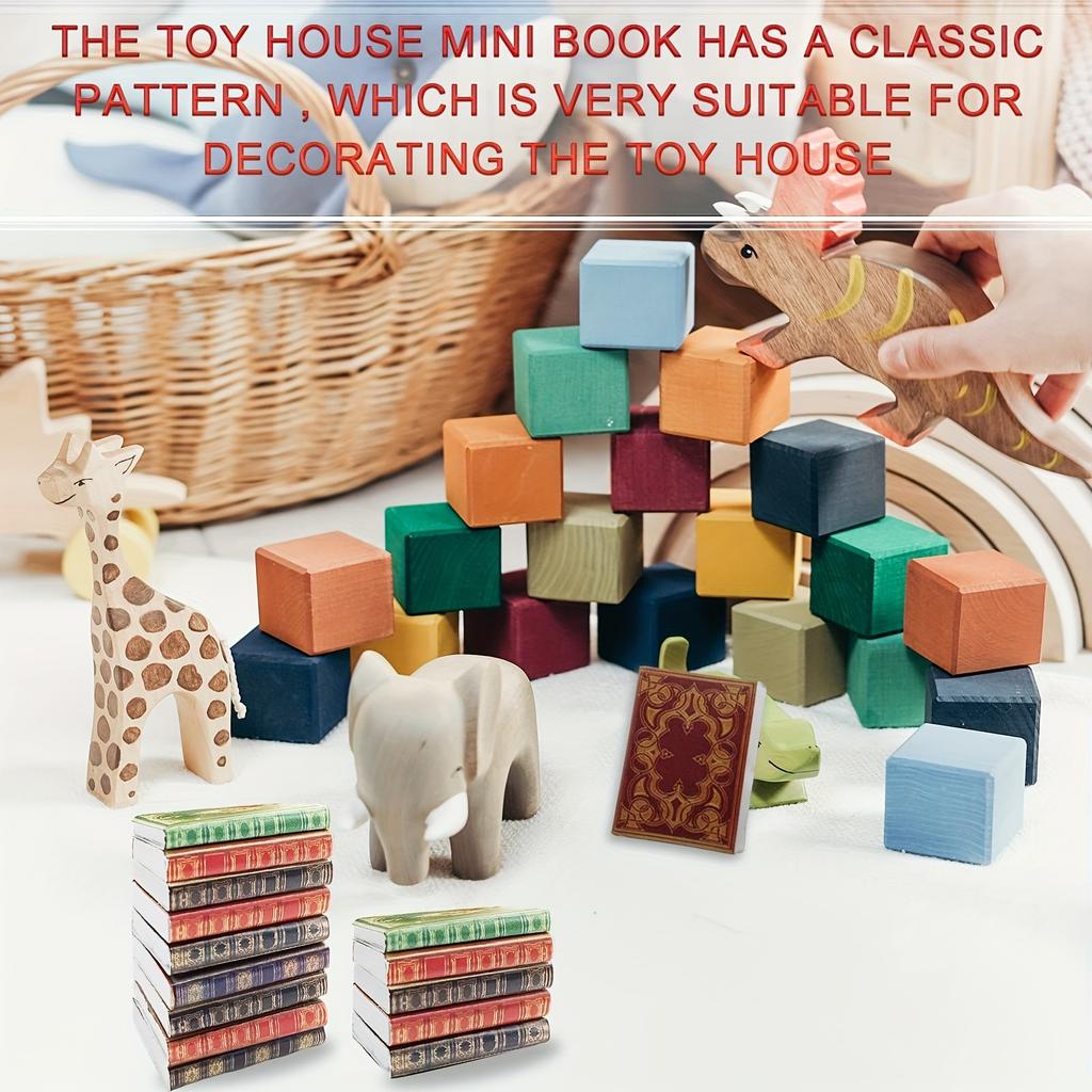 1:12 Mini European Classic Page-Turning Book Doll House Pocket Book Accessories Bjd Scene Shooting
