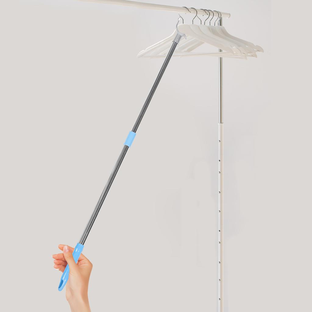 Clothes Rail Detachable Clothesline Rod Telescoping Prop Heavy Duty Pole Reach Poles Coat Stick Hangers Wardrobe Telescopic
