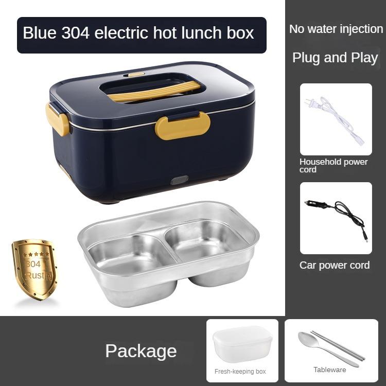 110V 220V Domácí elektrický ohřívací box Elektrický obědový box bez vstřikování vody Ohřívací obědový box 2L Rýžovar Multicooker