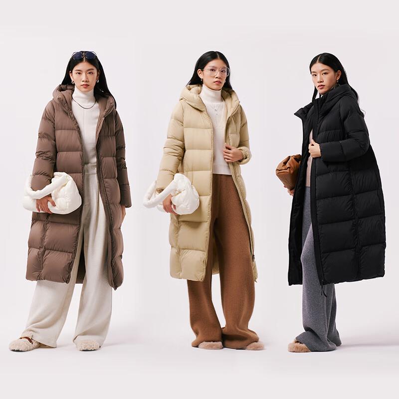 Qianrengang Women's Hooded Long Down Jacket Y298102Y