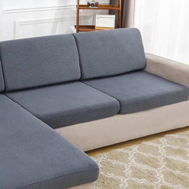 1 Stück Stretch-Sofa-Sitzkissenbezug, abnehmbar, für Wohnzimmermöbel, Schutzhülle, hochelastischer Sofabezug, Set