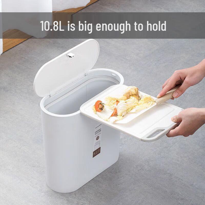 Chahua Wąska Szpara Kosz na Śmieci Wciskany z Podnoszoną Pokrywką