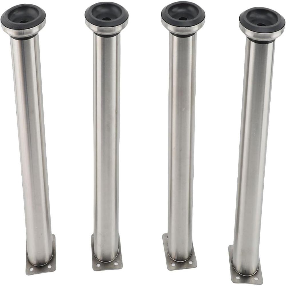 Stainless Steel Furniture Legs with Non Slip Pads Furniture Feet Sofa Bed Support Upgrade