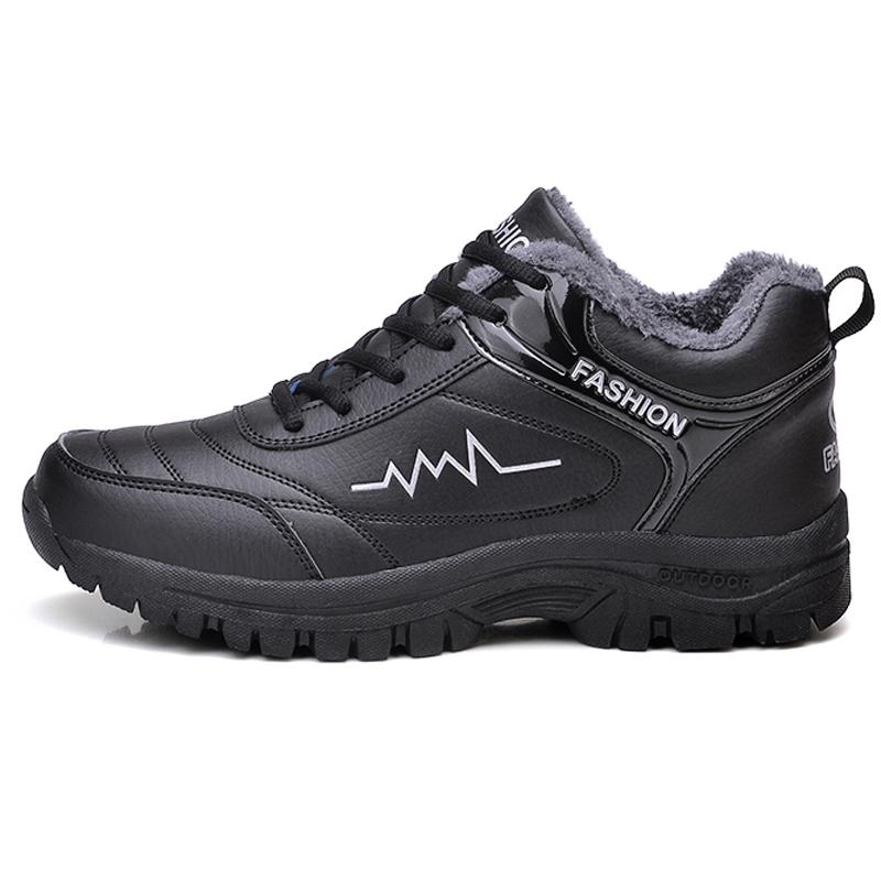 Winter Men Boots Warm Waterproof Snow Boots 2022 Newest Male Comfortable Outdoor Walking Casual Shoes Leather Sneakers Men Shoes