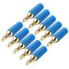 10Pcs Banana Plug 2.5mm Gold Plated Brass Solder Type Male Connector Accessory Set Kit