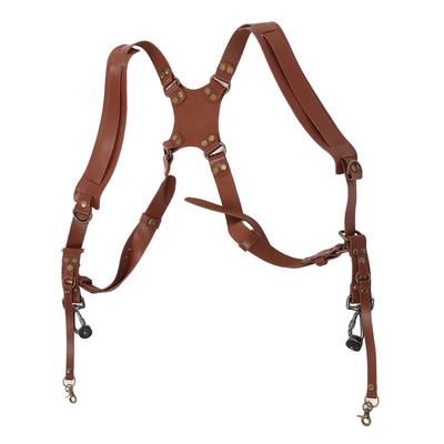 Camera Double Shoulder Strap Adjustable Leather Double Shoulder Quick Release Camera Strap Outdoor
