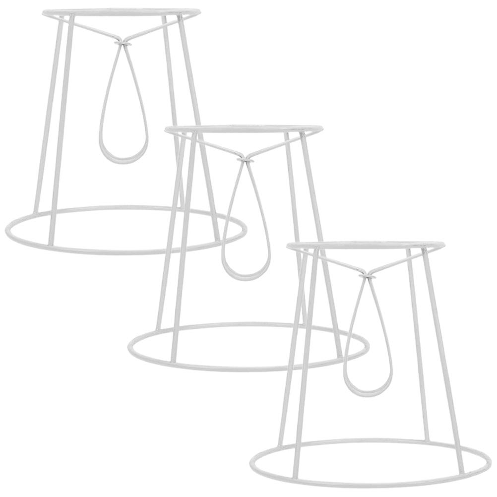 3 stk Lampeskjermramme Metall Lampeskjermstativ Bordlampeskjermramme DIY Lamperamme