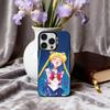 Sparkle Pastel S-Sailor M-Moons Phone Case For iPhone17,16,15,14,13,12,11 Plus,Pro Max Black Candy silver phone case