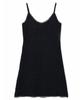 Seul Lace Embossed Slip Sleeveless Dress_Black