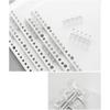 5-Ring Binding Clip 0.63" Diameter 5-ring Binding Coils Binding Comb Clip Closure Open for All Loose-leaf Notebooks