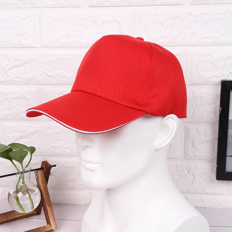 Group Advertising Hat Printing Travel Cap Printing Volunteer Cap Team Promotion Student Baseball Cap красный