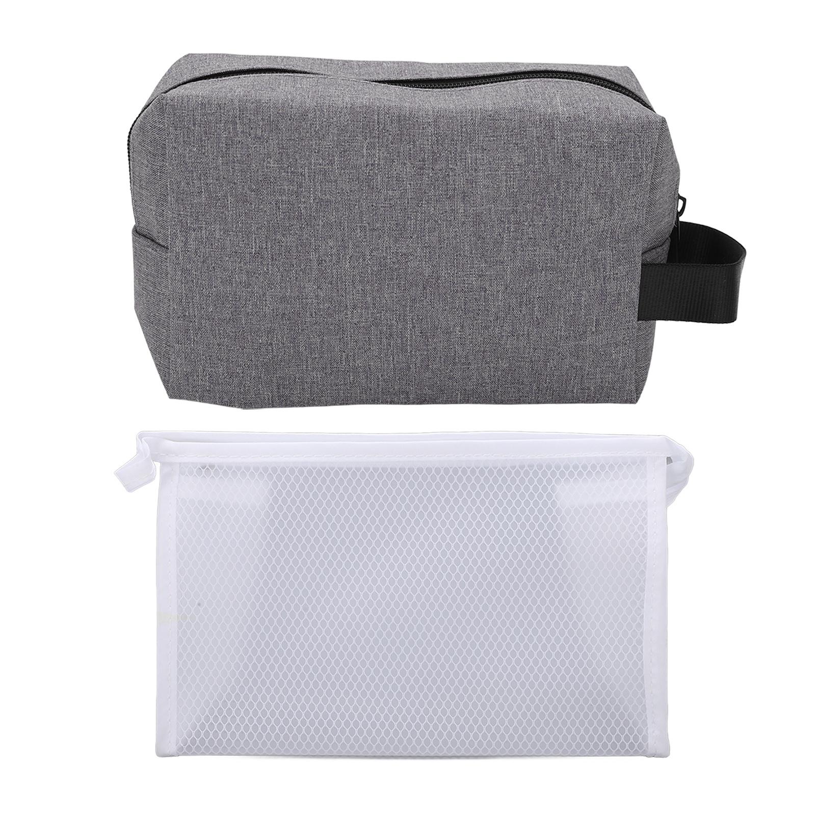 

2Pcs Storage Bag Travel Cosmetic Bag Waterproof Toiletry Pouch for Make Up Skin Care Product