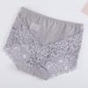 Mutandine sexy in rete da donna Mutandine intimo in pizzo senza cuciture a vita alta Slip trasparenti in seta da donna in cotone Mutandine sanitarie Lingerie XXXL