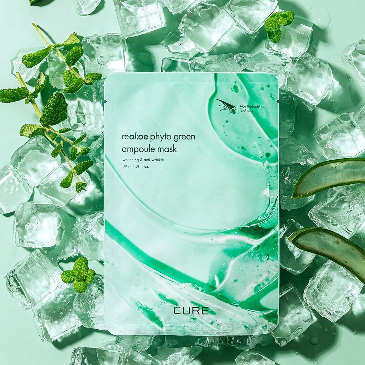 re al:oe Phyto Green Ampoule Mask Sheet 1ea 1pcs