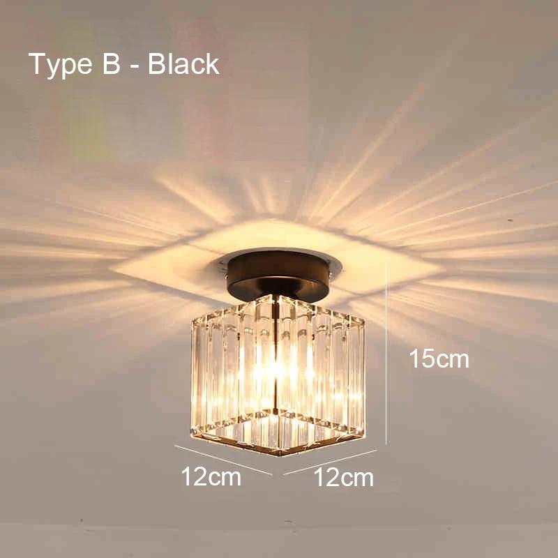 Xiaomi Nordic Modern Simple Led Ceiling Lights Acrylic Crystal Lampshade Unique Lamp Designs Wall Aisle Corridor Living Room Pendant