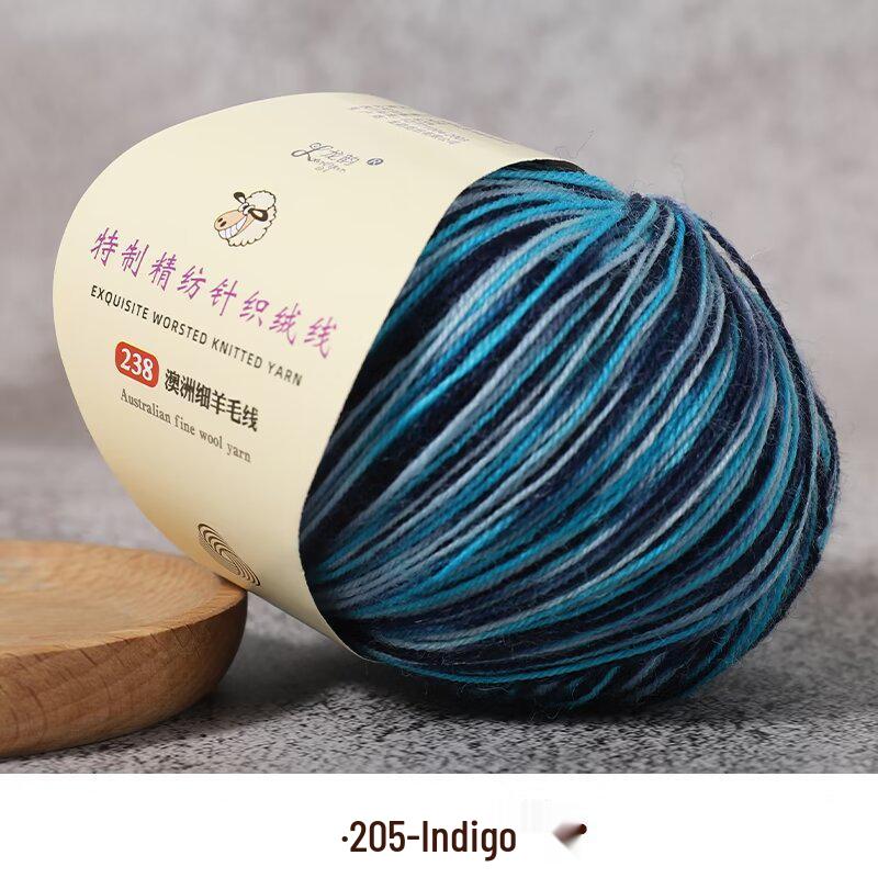 Fine Australian Wool Yarn for Hand-Knitted Sweaters, Hats, and Scarves