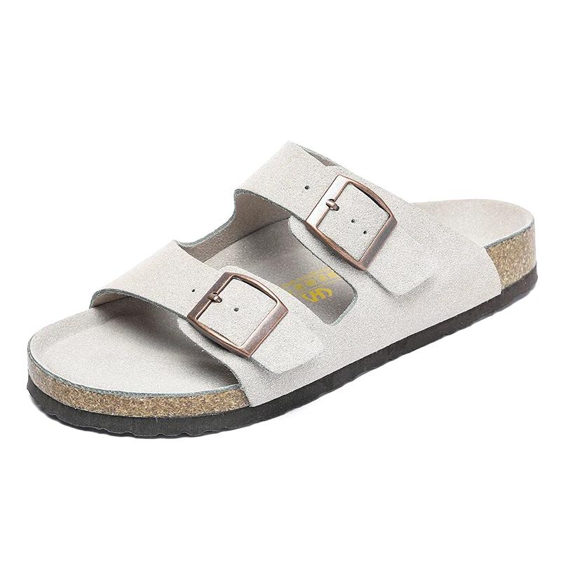 

Кожаные мужские сандалии, летние мужские сандалии, женские тапочки, уличная пляжная повседневная обувь, Zapatos Hombre, прочная нескользящая роскошная обувь 41