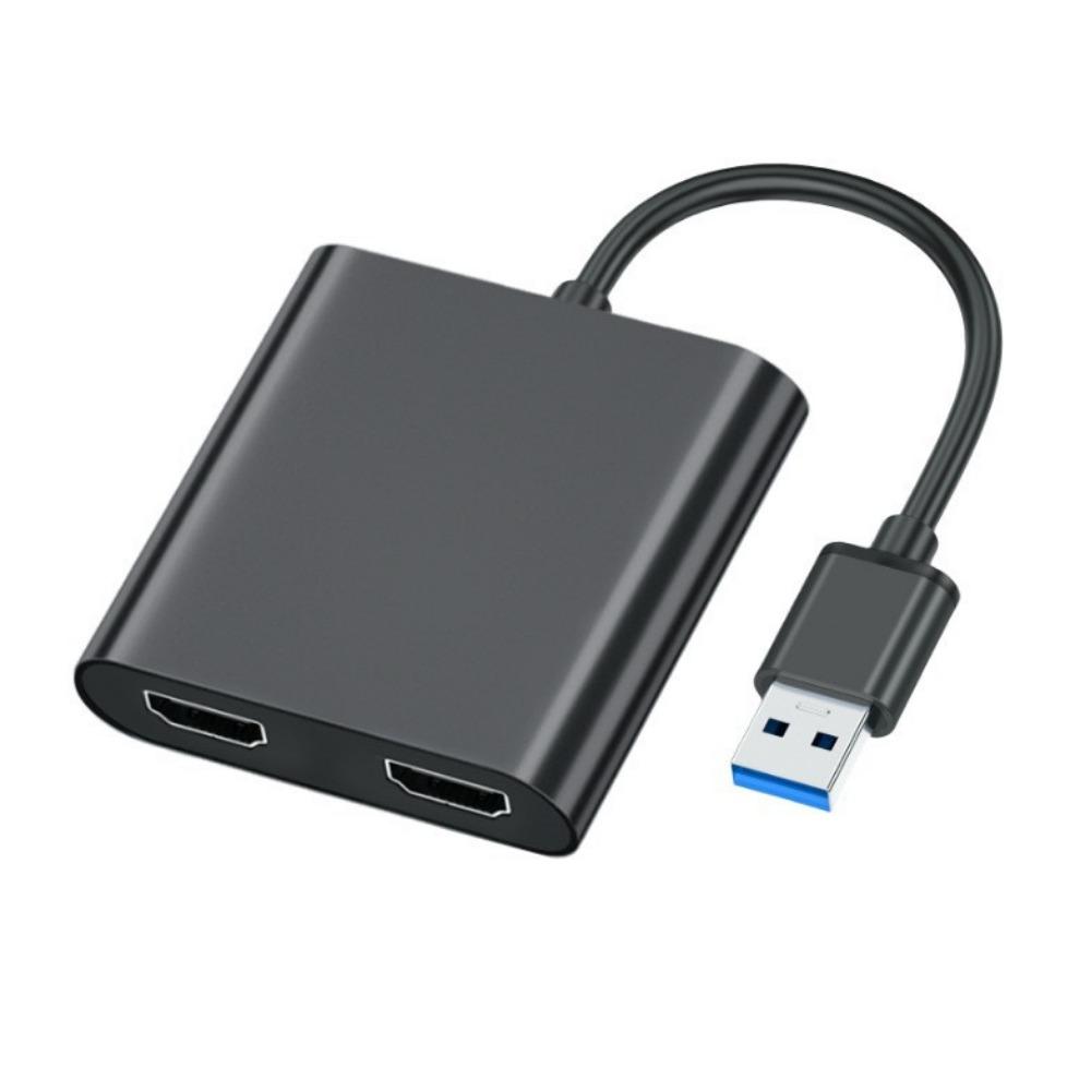 Type C to Dual HDMI MST Hub USB C Dock 4K Display Multi Screen Extended Monitor Adapter for Laptop PC MacBook