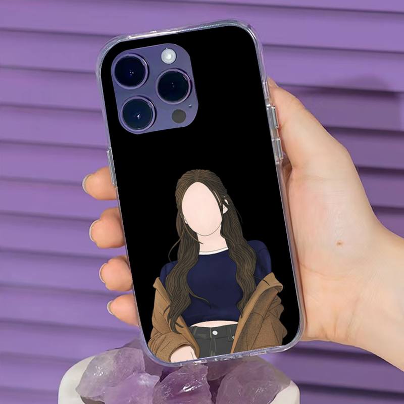 

Чехол для телефона с иллюстрацией девушки для iPhone 11 12 13 14 Pro Max 7 8 Plus X Xr Xs Max Se 2020 Mini Прозрачный чехол iphone 13 promax