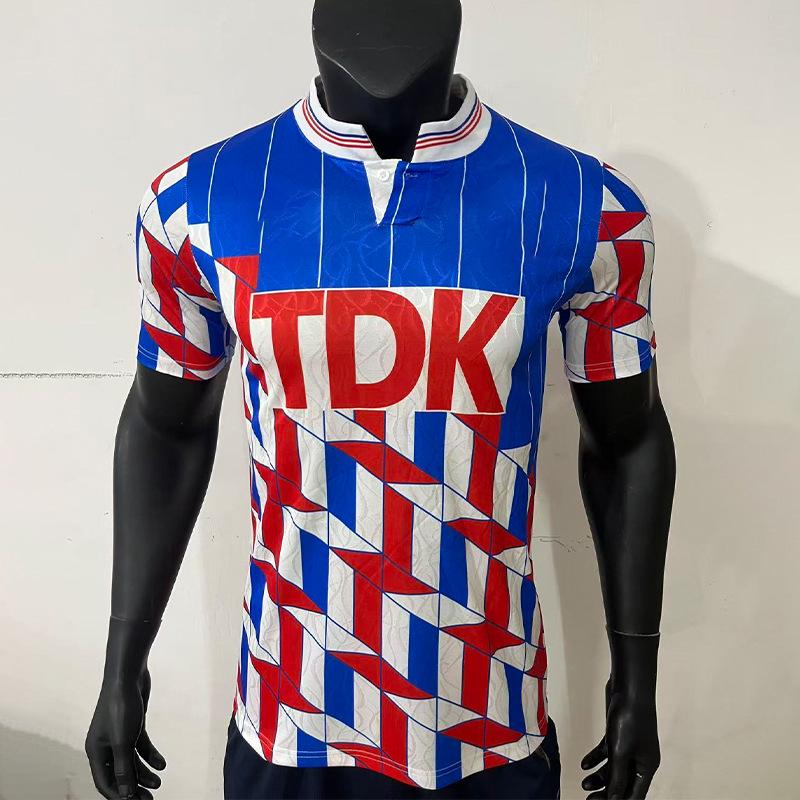 Retro Ajax 89-90 Away Football Jersey - Short Sleeve Small синий