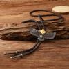1pc/2pcs Adjustable Bolo Tie Western Cowboy Teen Men Banquet Formal Suit Necktie