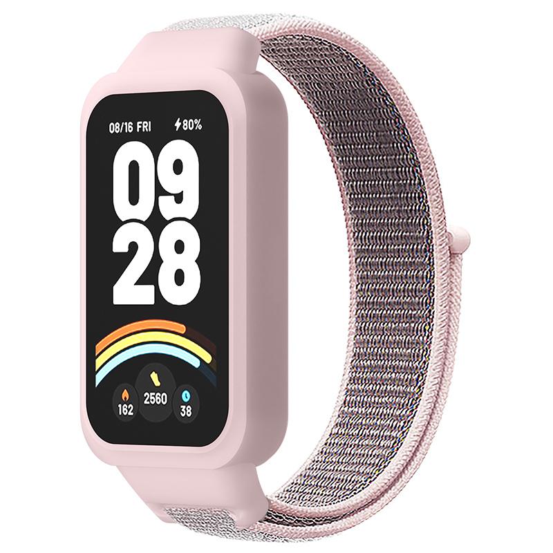 Nailono kilpinė apyrankė For For Xiaomi Band 9 Active/Redmi Band 3 išmaniajai laikrodžiui Sportinė minkšta apyrankė riešui For For Xiaomi Band 9 Active