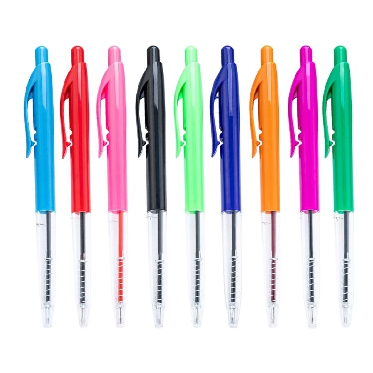 Retractable Ballpoint Pen 1.0mm Smooth Writing Tool Plastic Signing Pen For Sketching Notetaking Tasks