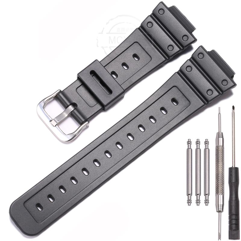 16mm Resin Strap Suitable For Casio DW-5900 DW-6900 5600E GW-M5610 Band Bracelet Pin Buckle Accessories