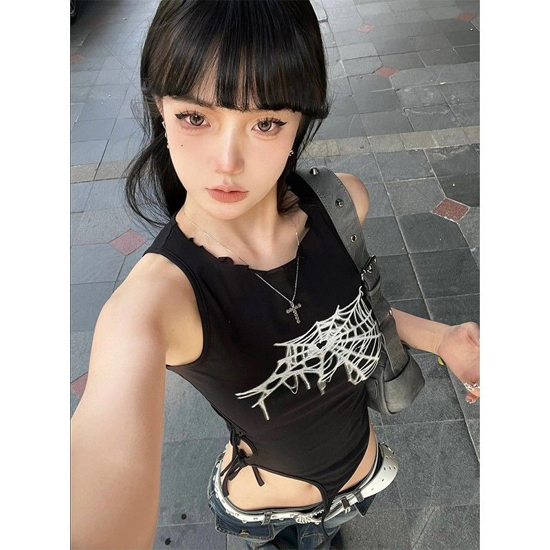 

Девушки Y2K жилет уличная одежда повседневная внутренняя одежда для женщин сексуальные майки S
