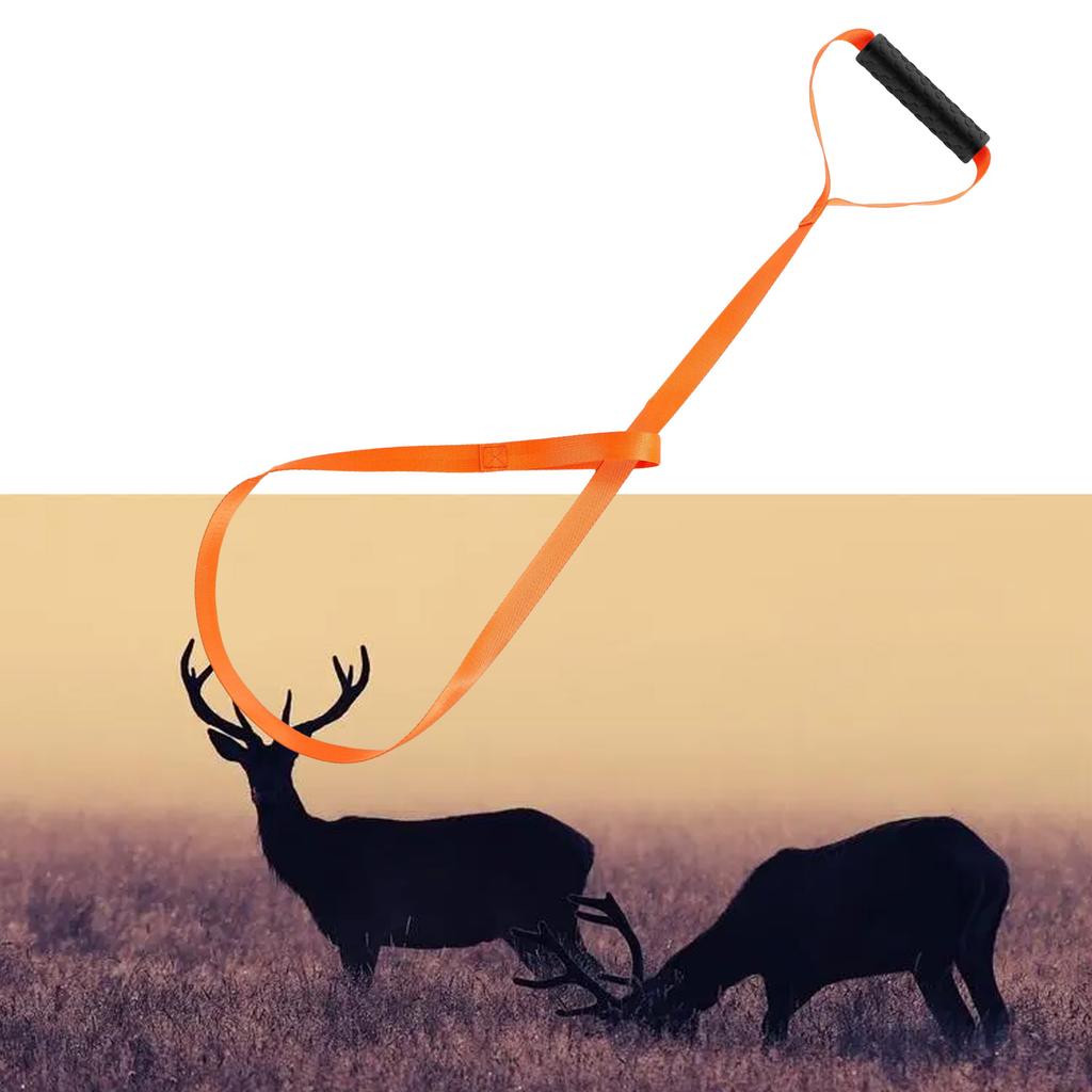 1/4pcs Nylon Deer Drag Harness Durable Hunting Deer Belt With Handle Portable Pullers Dragging Pull Rope Deer Tow Rope