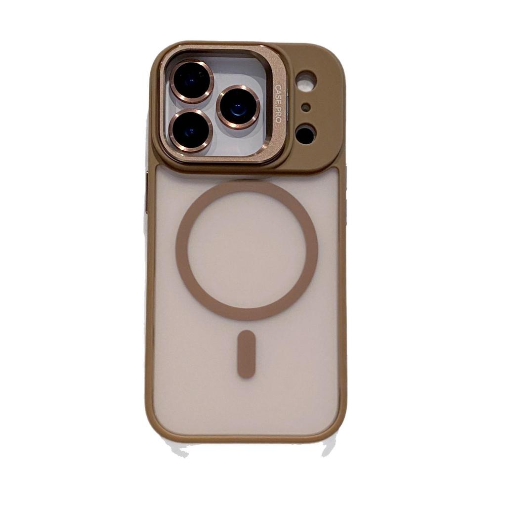 Compatible with iPhone 17 Pro Max, Matte Skin-feel, Magnetic Lens Holder, Apple 16 Drop-proof Protective Case.