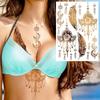 Nuevas Pegatinas Temporales de Tatuaje con Estampado en Caliente de Henna Transfronterizas para Mano, Pie y Brazo