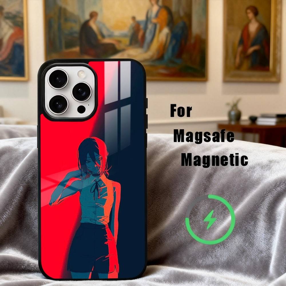 C-Chainsaw M-Man R-Reze Arc Phone Case For iPhone 17,16,15,14,13,12,Plus,Pro,Max for Magsafe Magnetic Wireless Charging iPhone15PROMAX