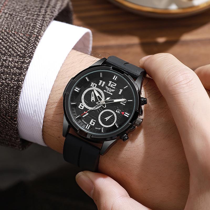 Men S Watch Color Dial Silicone Temperament Trend Casual Quartz Watch Men Was