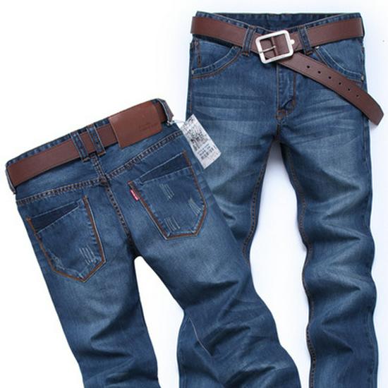 Men's High-Quality Wear-Resistant Loose Straight-Leg High Waist Plus Size Casual Jeans