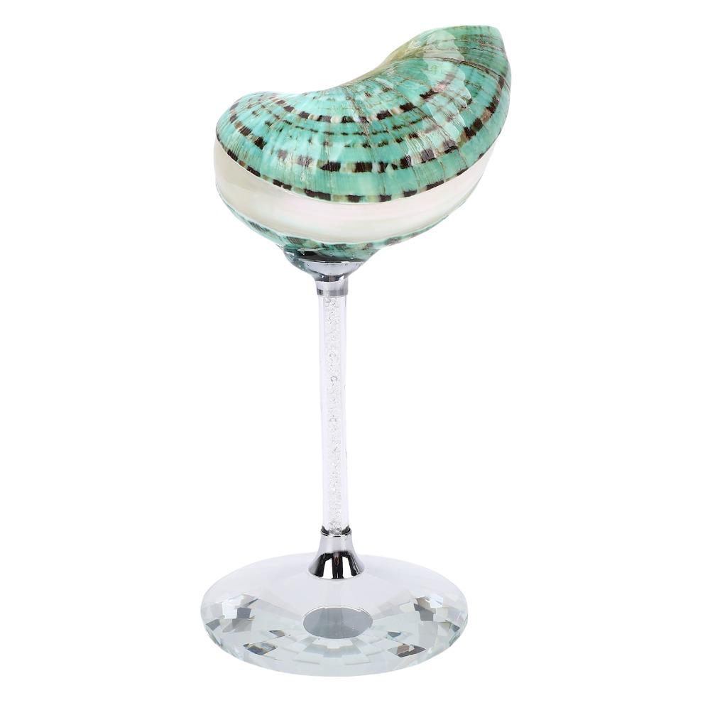 Glass Base Cocktail Drinks Cup Natural Shell Creative Wine Glass Creative Conch Shell Goblet Bar