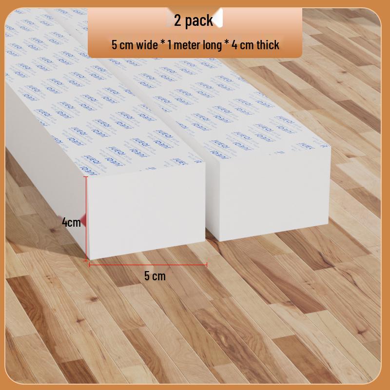 Samoprzylepny biały pasek z gumy piankowej: Uszczelka do drzwi i okien, amortyzująca, dźwiękoszczelna, podkładka antykolizyjna do urządzeń mechanicznych.