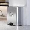 Jundingying 9L Rose Gold Square Pedal Bin