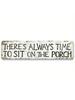 Vintage Metal Wall Art Sign, Humorous Decorative Poster for Home Office Bar