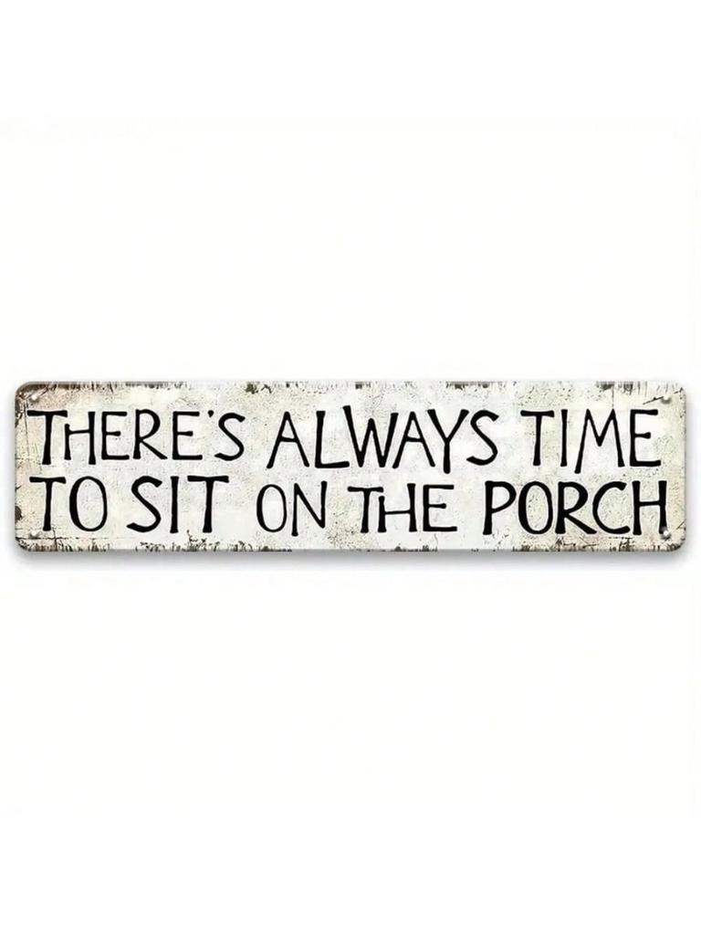 Vintage Metal Wall Art Sign, Humorous Decorative Poster for Home Office Bar