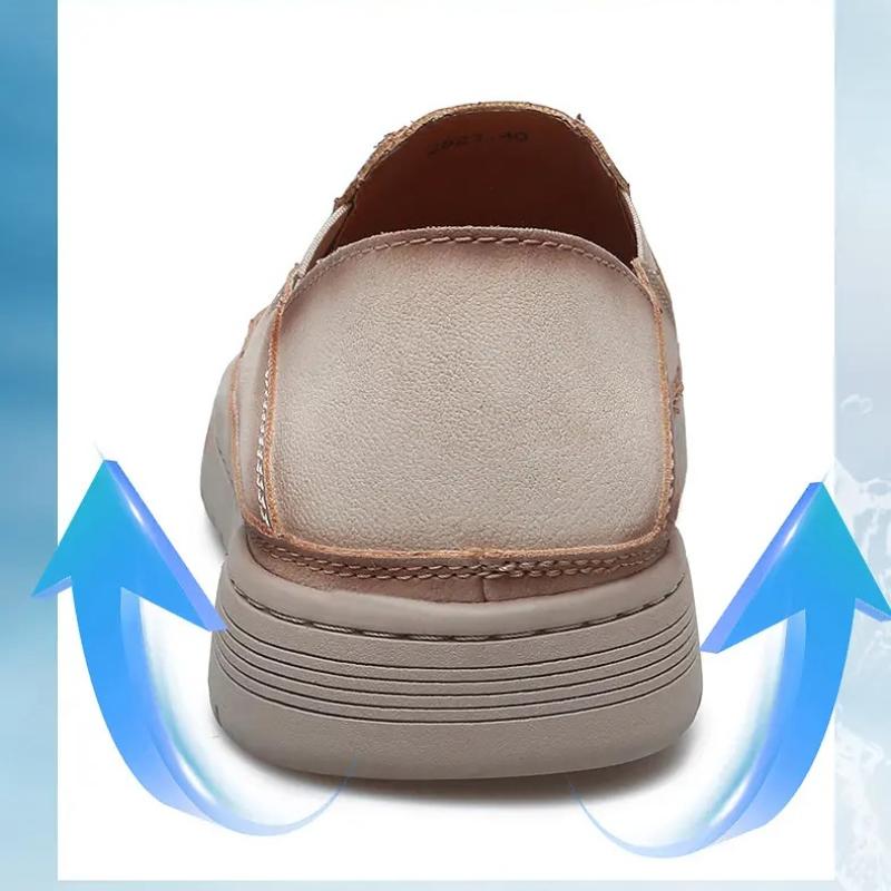 Heren Sandalen Zomer Comfortabel Man Casual Schoenen Mode Slippers Handgemaakt Ademend Lopen Rijden Voetbovenkleding