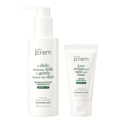 Rendi speciale il latte detergente idratante Prem Safe Me Relief (200ml + Schiuma 50ml)