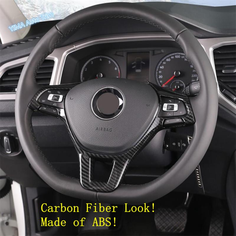 ABS Auto For Volkswagen Passat B8 2016 - Steering Wheel Decoration Button Frame Cover Trim Matte / Carbon Fiber Accessories