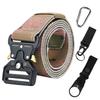 Elastic Tactical Nylon Belt with Alloy Buckle, Popular for Outdoor Use, Customizable Size