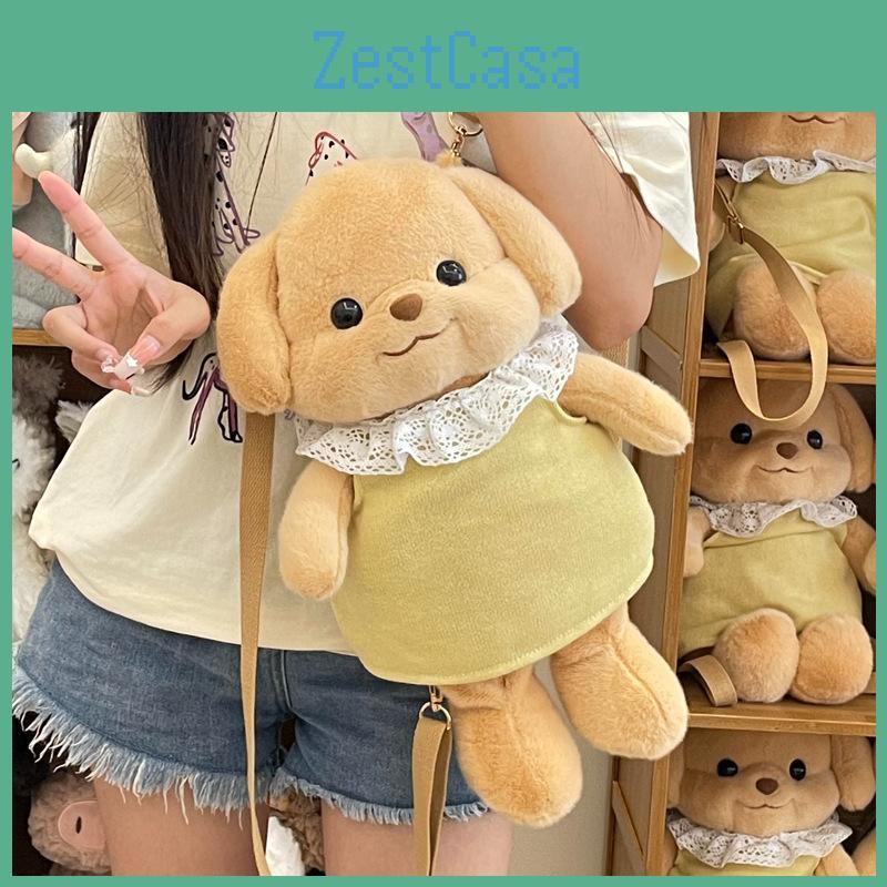 Milo Families Sylvanian Poodle Dog Plush Backpack Cute Toy Storage Gift Bag