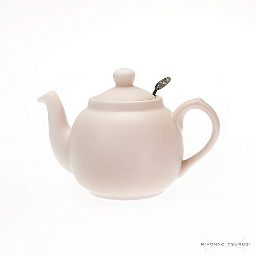 LONDON POTTERY Farmhouse Teapot, 2-Cup, Nordic Pink, 580151