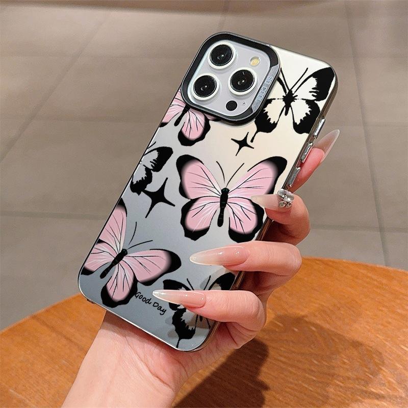 Premium butterfly for Apple 15promax mobile phone case 14plus niche 13 anti-drop iPhone11 female 1216